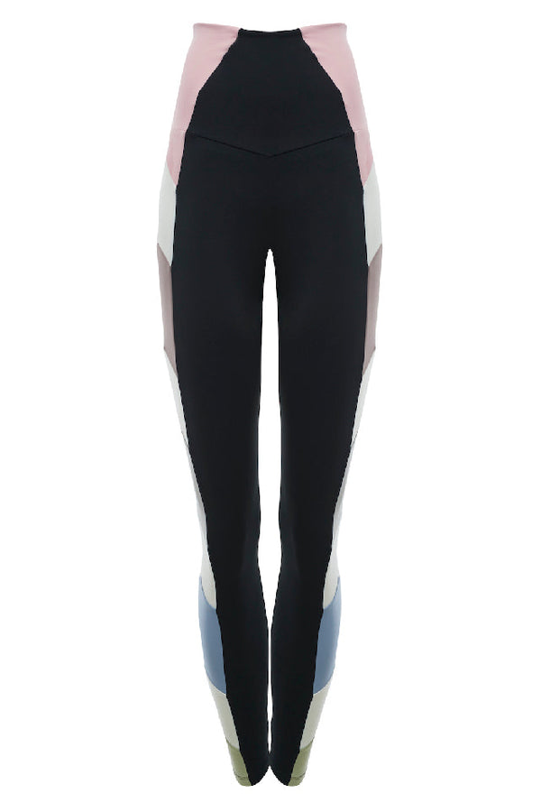 Port De Bras Single Arrow Legging Black / Pastel / Chantilly