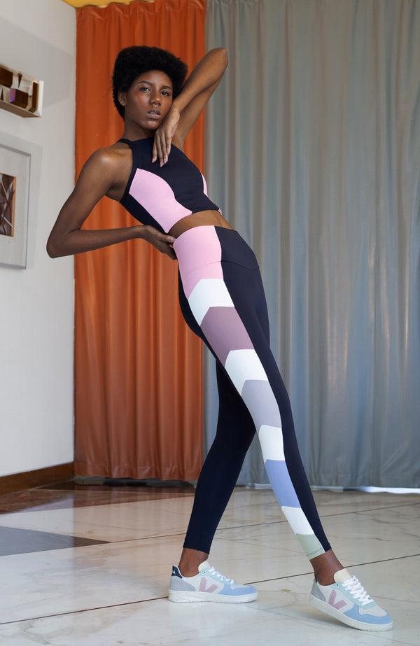 port de bras Single Arrow Legging Black / Pastel / Chantilly