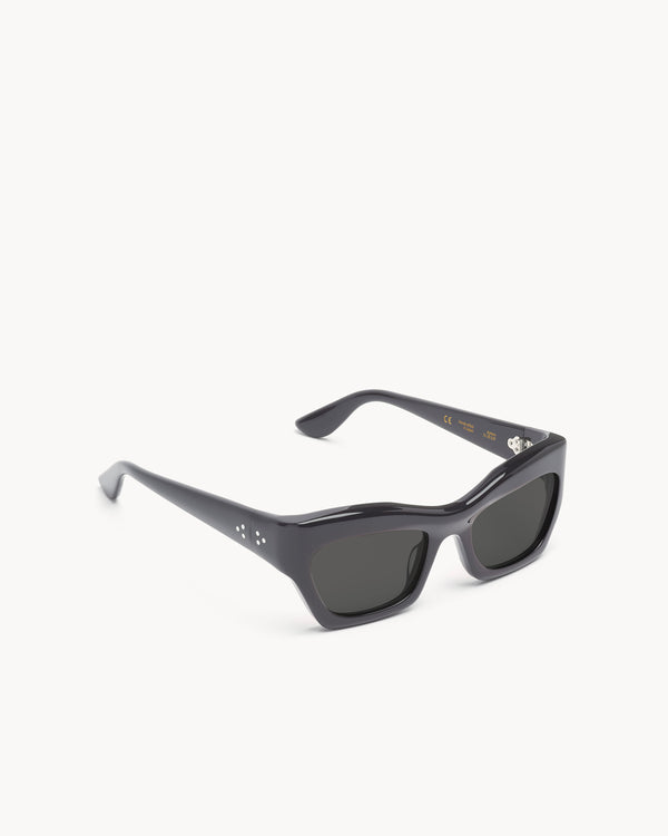 Port Tanger Ayreen | Black Acetate | Black Lens