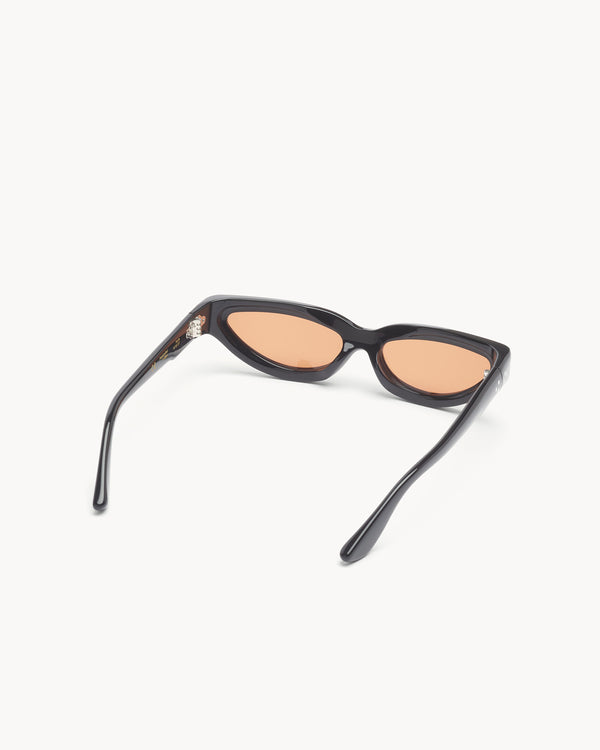 Port Tanger Fanna | Black Acetate | Amber Lens