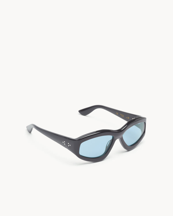 Port Tanger Irfan | Black Acetate | Rif Blue Lens