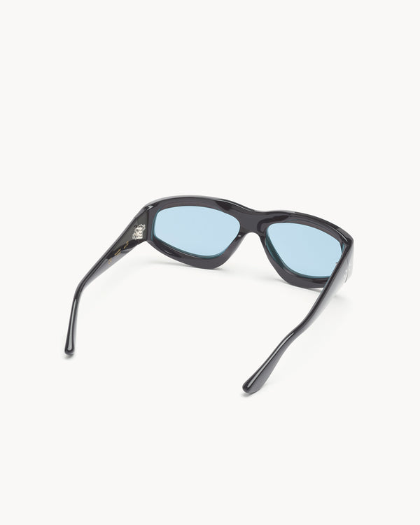 Port Tanger Irfan | Black Acetate | Rif Blue Lens