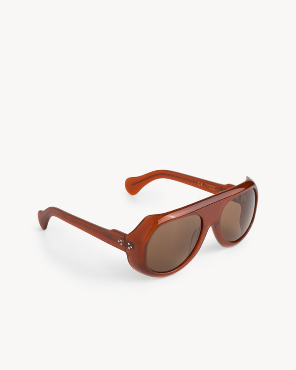 Port Tanger Kuky | Terracotta Acetate | Tobacco Lens