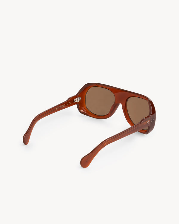 Port Tanger Kuky | Terracotta Acetate | Tobacco Lens
