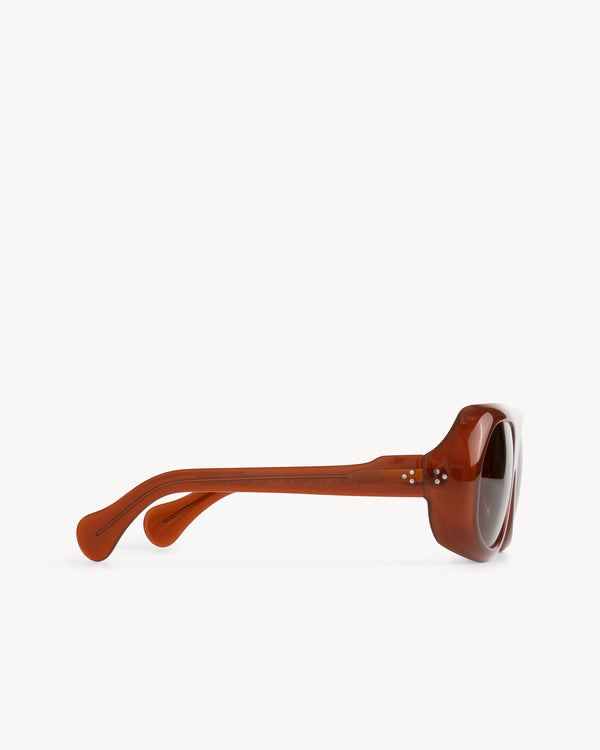 Port Tanger Kuky | Terracotta Acetate | Tobacco Lens