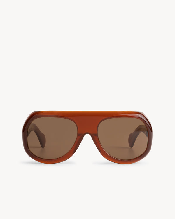 port tanger Kuky | Terracotta Acetate | Tobacco Lens