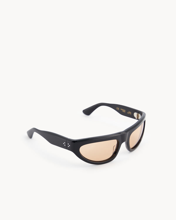 Port Tanger Malick | Black Acetate | Amber Lens