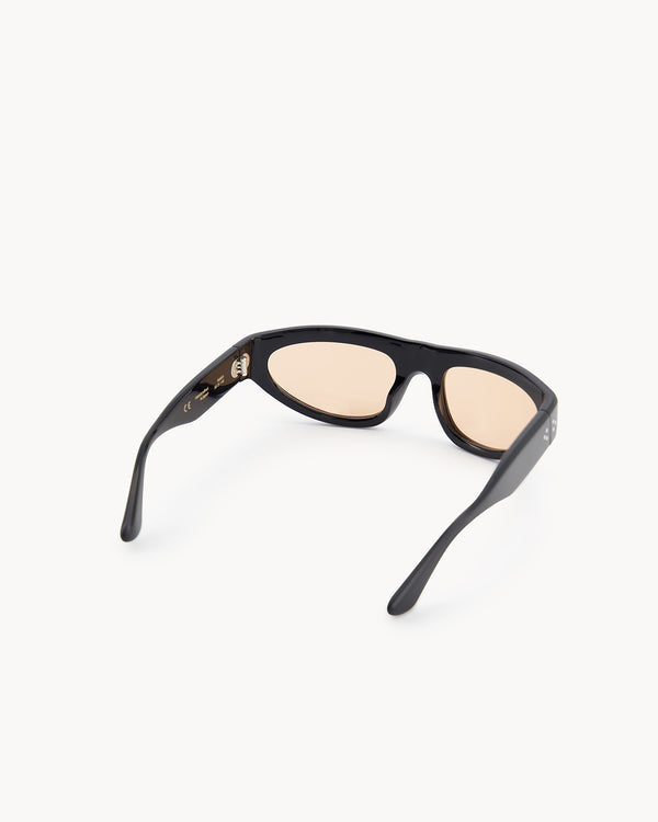 Port Tanger Malick | Black Acetate | Amber Lens