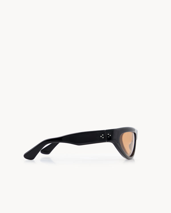Port Tanger Malick | Black Acetate | Amber Lens