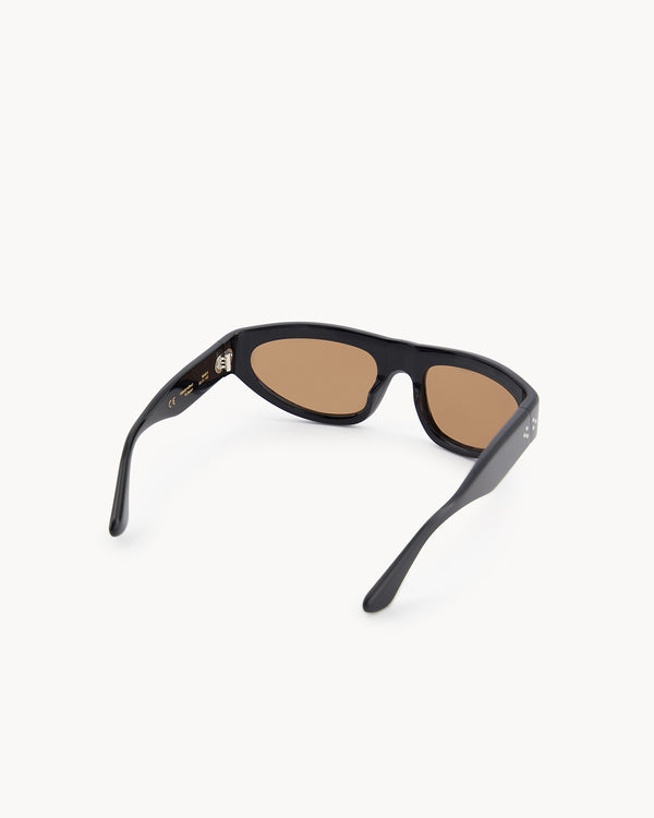 Port Tanger Malick | Black Acetate | Tobacco Lens