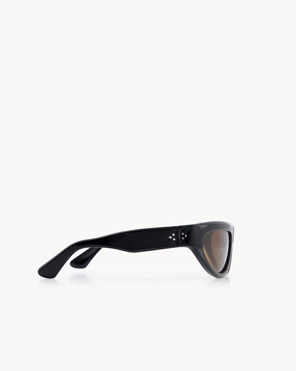 Port Tanger Malick | Black Acetate | Tobacco Lens