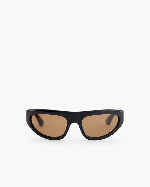 port tanger Malick | Black Acetate | Tobacco Lens