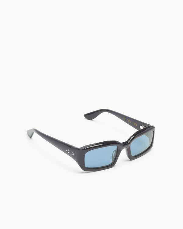 Port Tanger Mektoub | Black Acetate | Rif Blue Lens