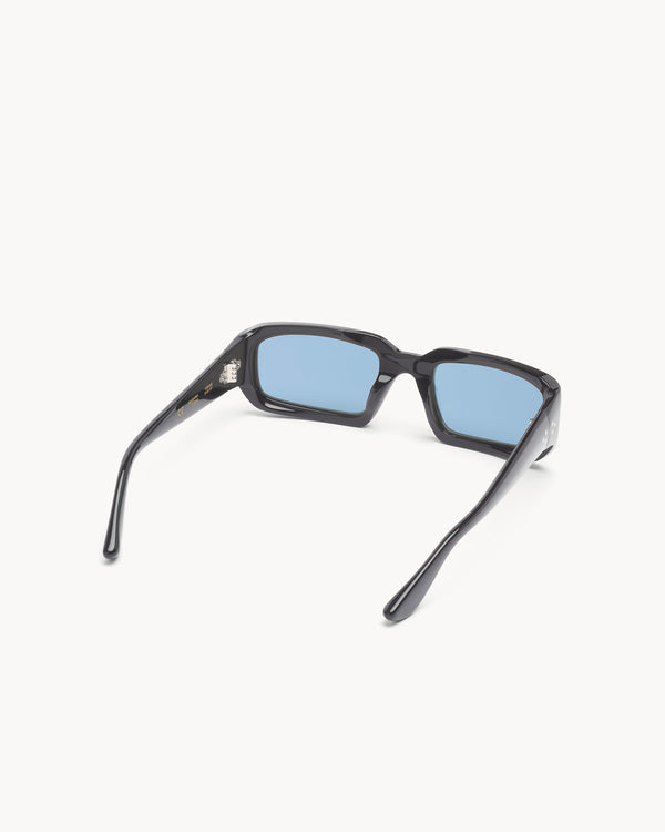Port Tanger Mektoub | Black Acetate | Rif Blue Lens