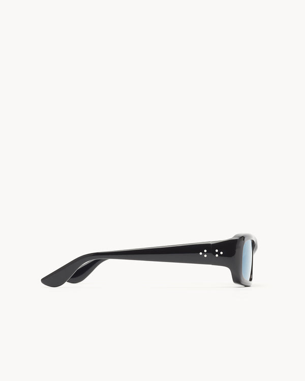 Port Tanger Mektoub | Black Acetate | Rif Blue Lens