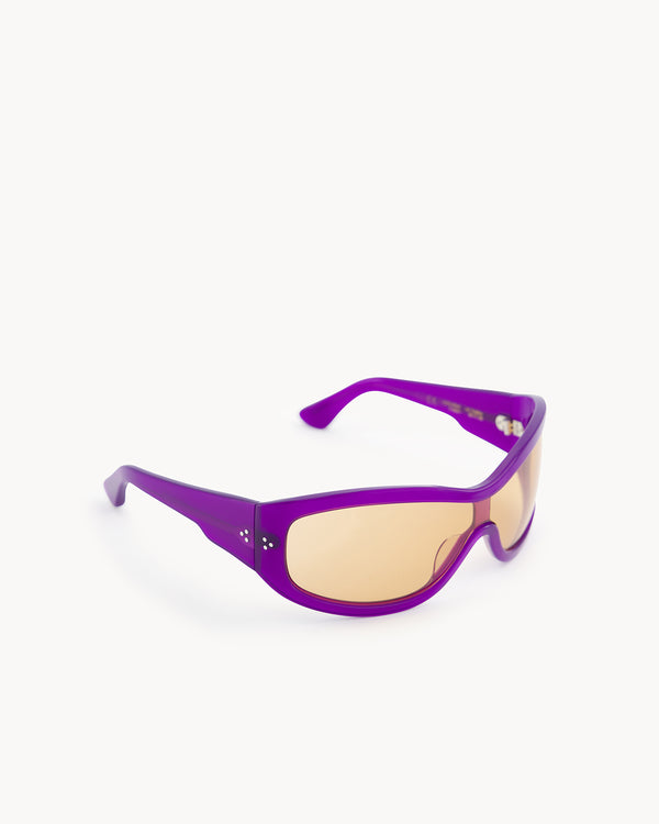 Port Tanger Nunny | Deep Purple Acetate | Amber Lens