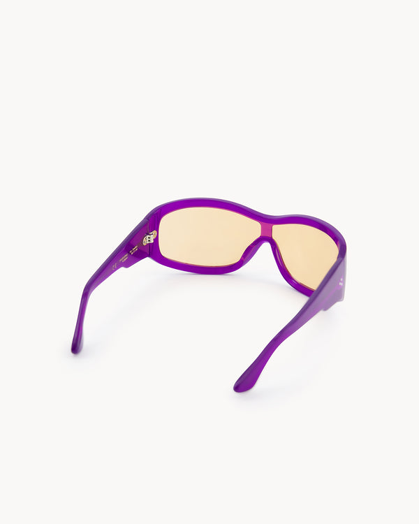 Port Tanger Nunny | Deep Purple Acetate | Amber Lens