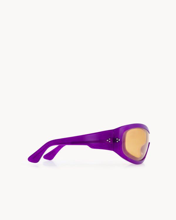 Port Tanger Nunny | Deep Purple Acetate | Amber Lens