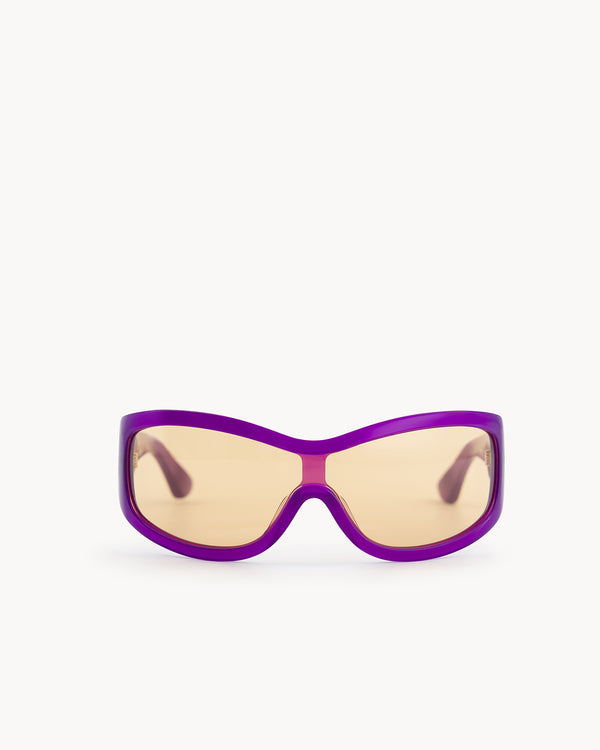 port tanger Nunny | Deep Purple Acetate | Amber Lens