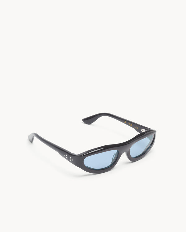 Port Tanger Uns | Black Acetate | Rif Blue Lens