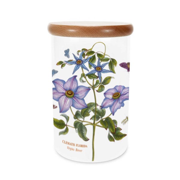 portmeirion Botanic Garden Clematis Storage Jar 20cm