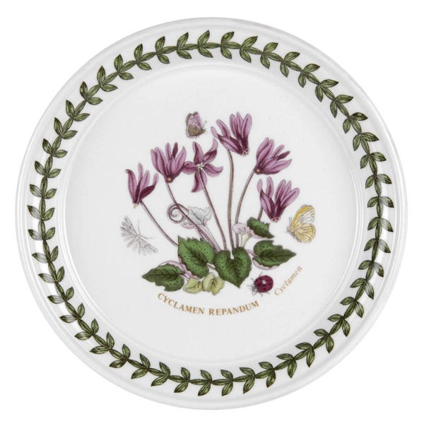 portmeirion Botanic Garden Cyclamen Bread Plate 13cm