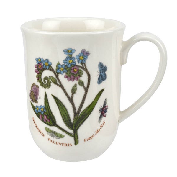 portmeirion Botanic Garden Forget Me Not Tulip Beaker Mug