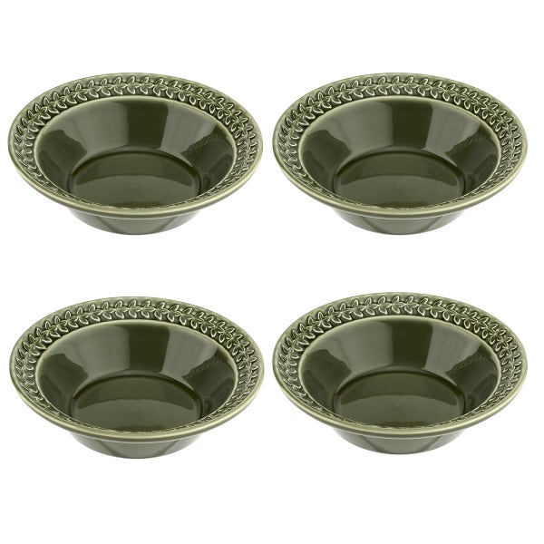 portmeirion Botanic Garden Harmony 4 Cereal Bowls Forest