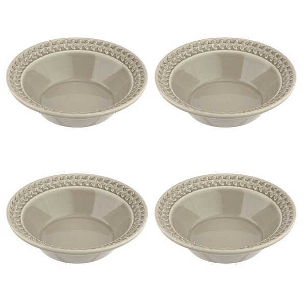 portmeirion Botanic Garden Harmony 4 Cereal Bowls Stone