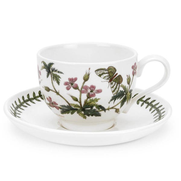 portmeirion Botanic Garden Herb Robert Teacup & Saucer