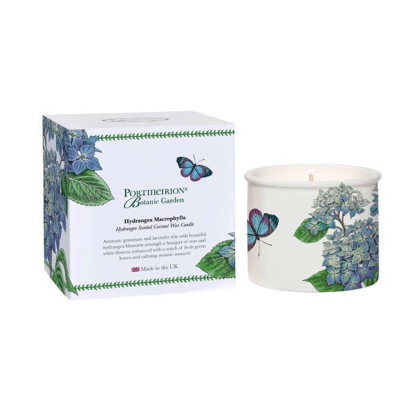 Portmeirion Botanic Garden Hydrangea Ceramic Candle