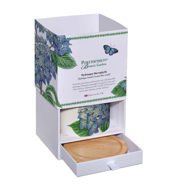 Portmeirion Botanic Garden Hydrangea Ceramic Candle