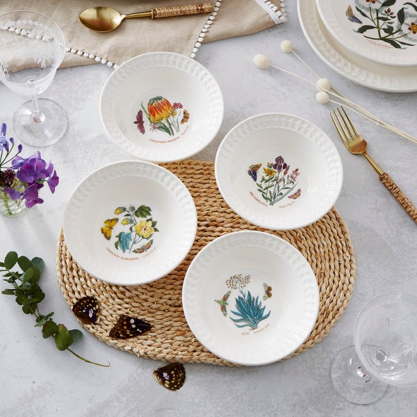 Portmeirion Botanic Garden Papilio Set Of 4 Cereal Bowls