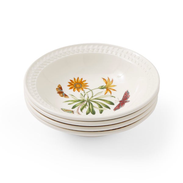Portmeirion Botanic Garden Papilio Set Of 4 Pasta Bowls