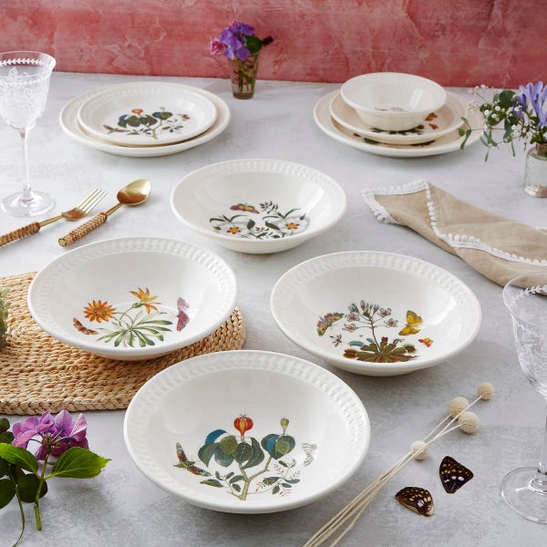 Portmeirion Botanic Garden Papilio Set Of 4 Pasta Bowls