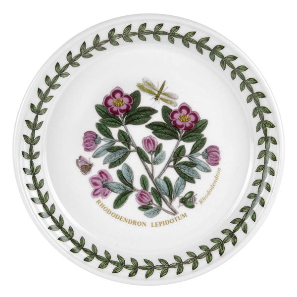 portmeirion Botanic Garden Rhododendron Bread Plate