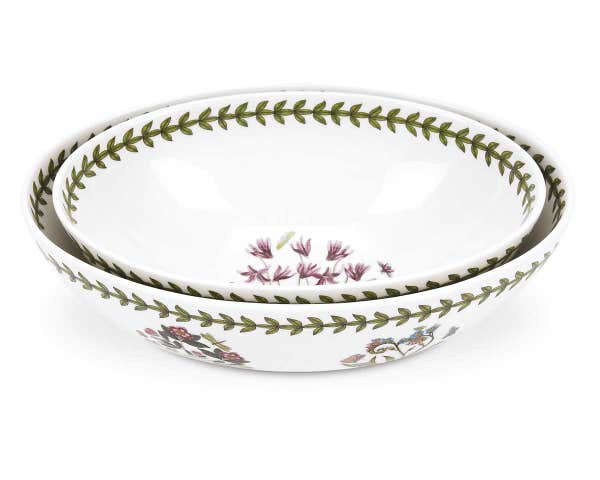 portmeirion Botanic Garden Set of 2 Small Oval Nesting Bowls