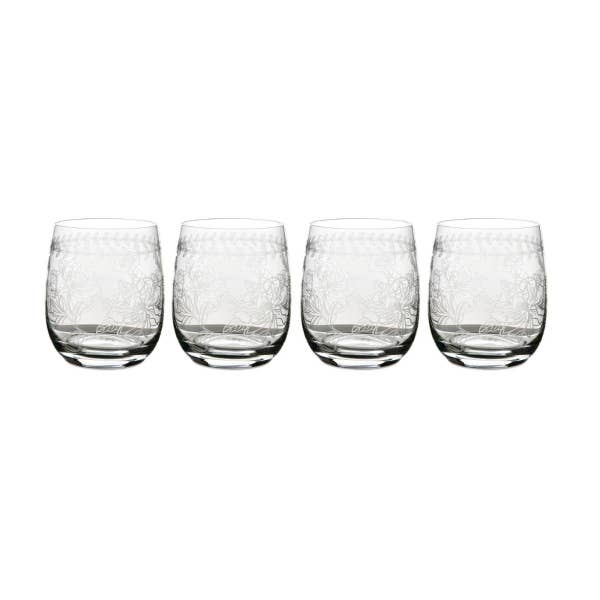 portmeirion Botanic Garden Set of 4 Crystal Tumblers