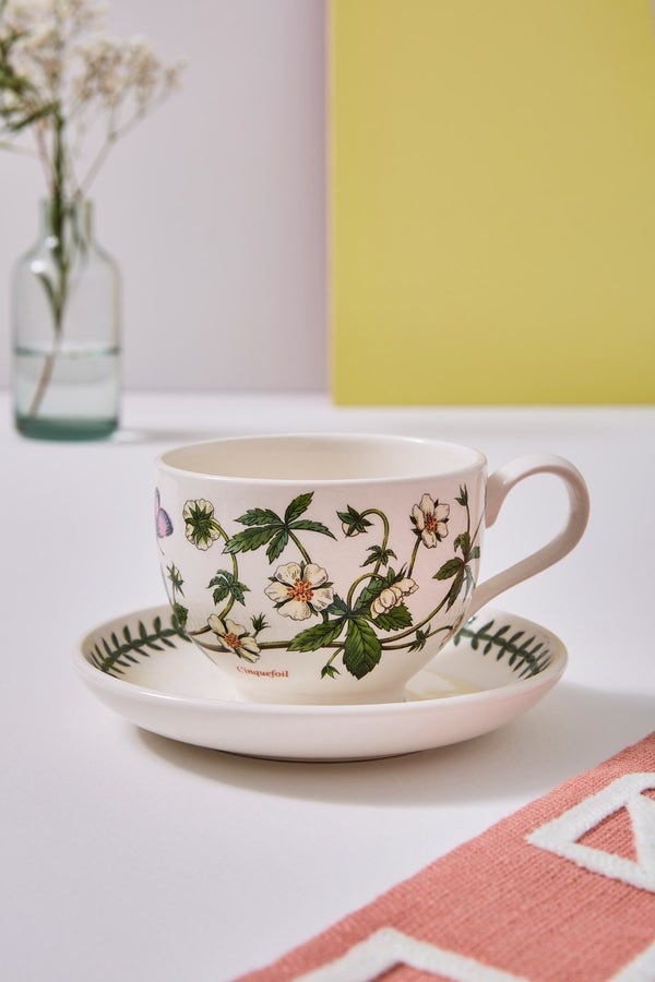 Portmeirion Botanic Garden Set Of 6 Breakfast Cups & Saucers