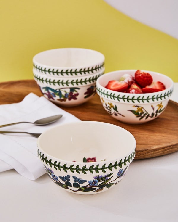 Portmeirion Botanic Garden Set Of 6 Stacking Bowls 13cm