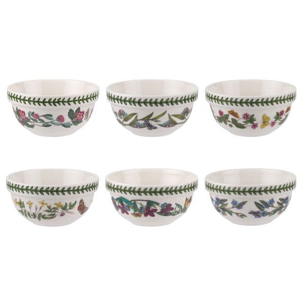 Portmeirion Botanic Garden Set Of 6 Stacking Bowls 14cm