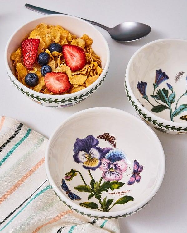 Portmeirion Botanic Garden Set Of 6 Stacking Bowls 14cm