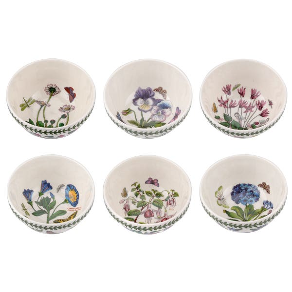 portmeirion Botanic Garden Set of 6 Stacking Bowls 14cm