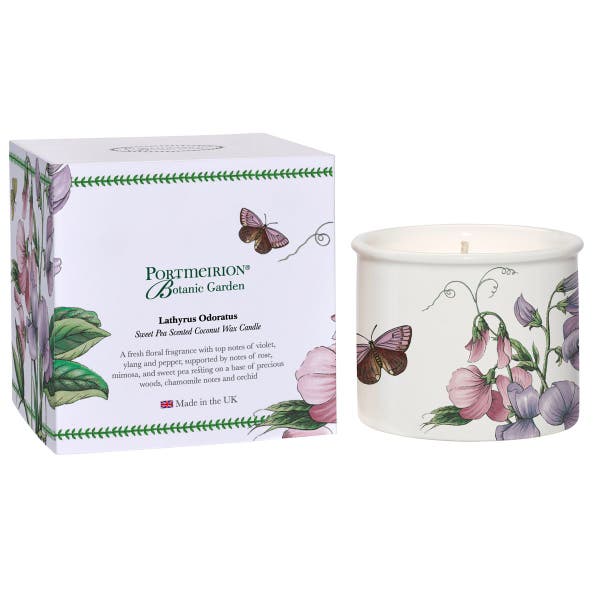 Portmeirion Botanic Garden Sweet Pea Ceramic Candle
