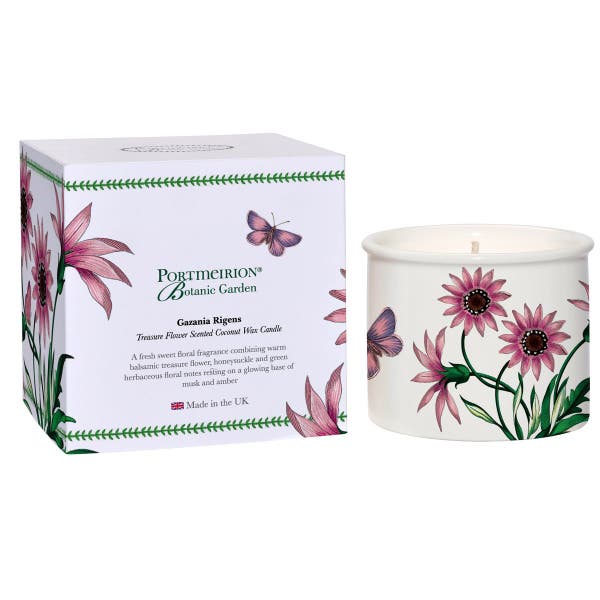 Portmeirion Botanic Garden Treasure Flower Ceramic Candle