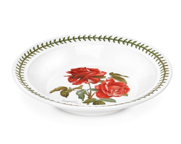 portmeirion Botanic Roses Fragrant Cloud Soup Plate