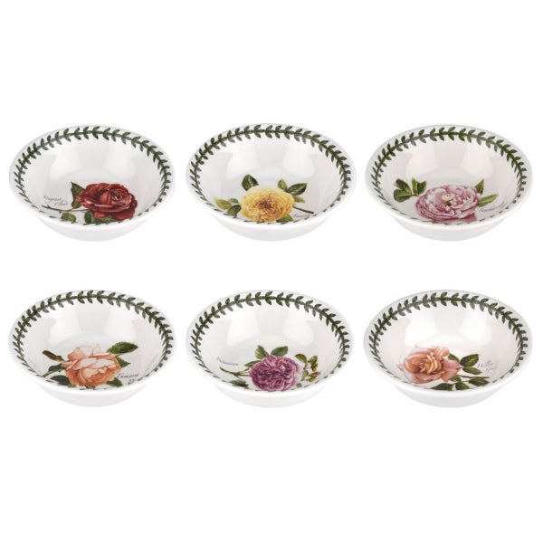 portmeirion Botanic Roses Set of 6 Small Bowls 13cm