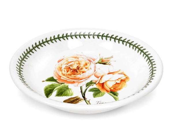portmeirion Botanic Roses Tamora Peach Pasta Bowl 20cm