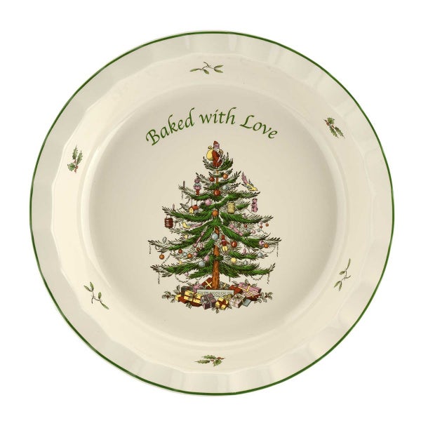Portmeirion Christmas Tree Baked With Love Pie Dish