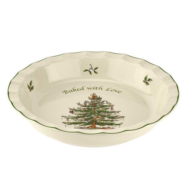 portmeirion Christmas Tree Baked with Love Pie Dish